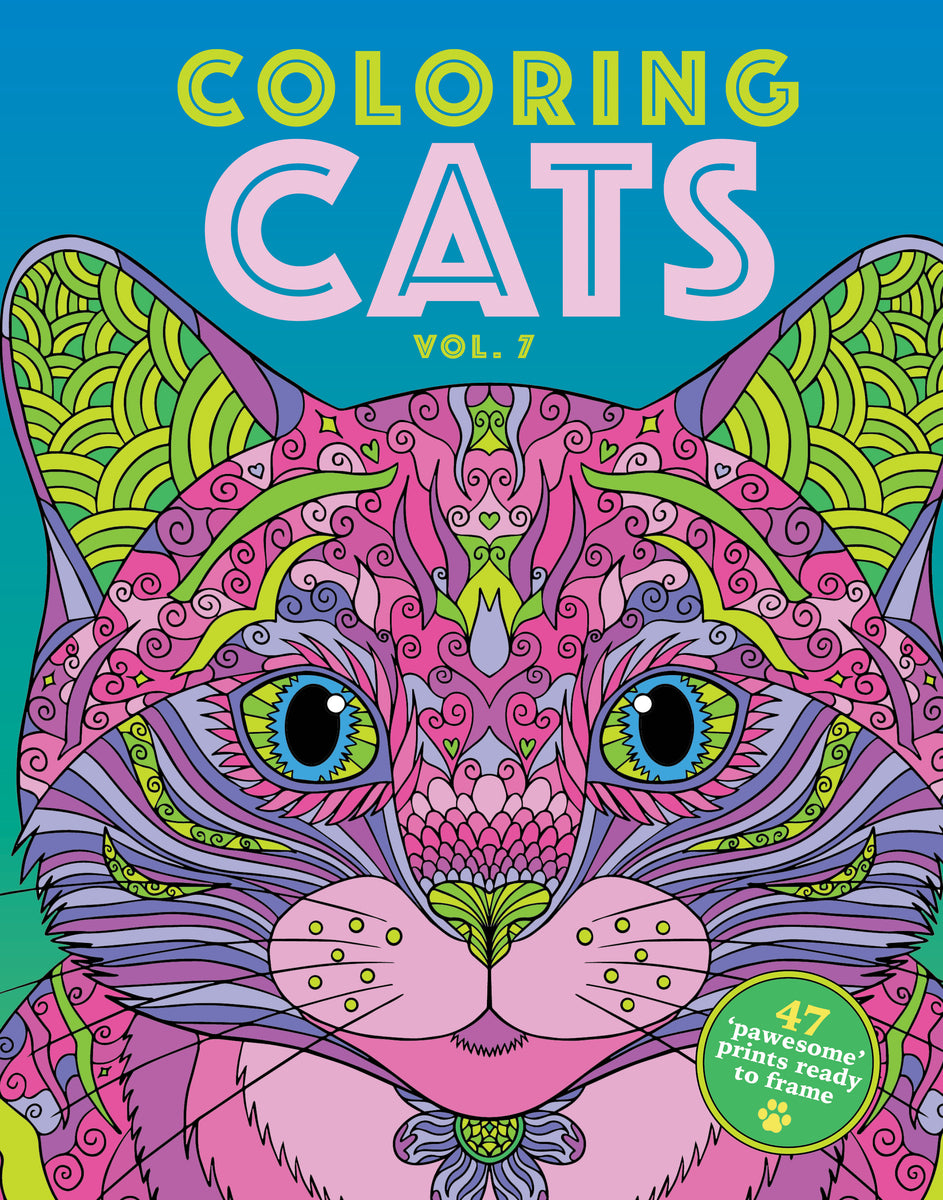 NEW COLORING CATS Coloring Book Volume 9 January 2022 – Touched By Time  Treasures