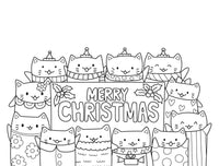 Coloring Christmas Cats, Vol. 4