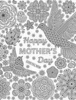 Coloring Mother's Day Happy Mother's Day page