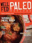 Well Fed Paleo Recipes cover with meatballs in a red pot